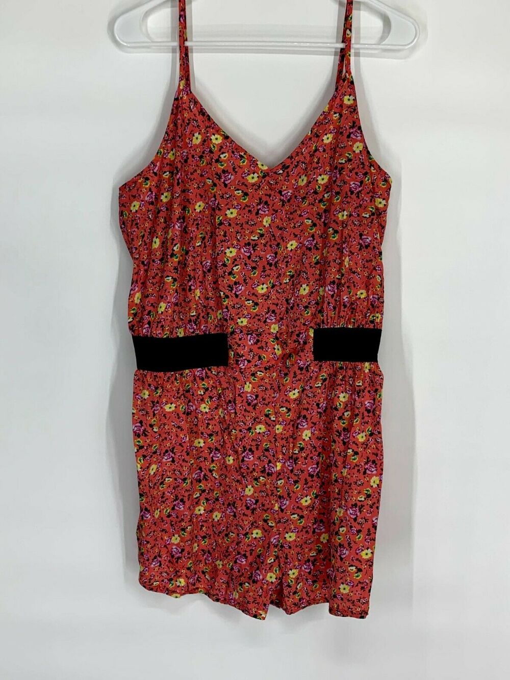 Love Fire Multicolor Floral Sleeveless Romper Women’s Size XL